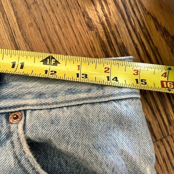 LEVI’S Vtg 80s 13M Fit(30X31) Button Fly USA Custom Pockets Painted High rise - Picture 10 of 14